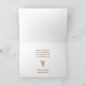 ベアーマウンテンフォレストボーイベビーシャワー サンキューカード (内部)