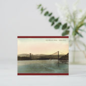 ベアーマウンテンブリッジ,ハドソンリバーNYヴィンテージ1927 ポストカード (スタンド正面)