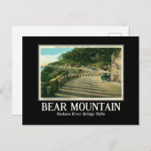 ベアーマウンテンNYハドソンリバーインスパイアヴィンテージ ポストカード (正面/裏面)