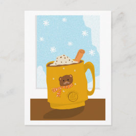 ベアーマグ・ココアの冬の日 ポストカード