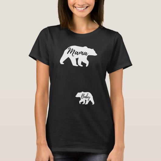 ベアーマザーベビー妊娠告知マテルニット Tシャツ (正面)
