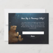 ベアーママのお腹サイズ赤ちゃんシャワーゲーム 招待状 (正面)