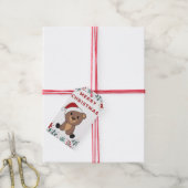 ベアーメリークリスマス冬の動物ベアーギフトラベル ギフトタグ (より糸付き)