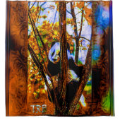 ベアーモデル：パンダライフ01-02 シャワーカーテン (正面)