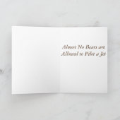 ベアーユーモア/ジョークのカード カード (内部)