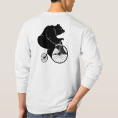 ベアーライディングヴィンテージ自転車 Tシャツ (裏面)