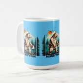 ベアーラバーの楽園:野生生物の喜びとユーモア コーヒーマグカップ (正面左)