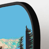 ベアーラバーの楽園：野生生物の喜びとユーモア ピックルボールラケット (左詳細)