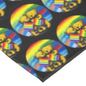 ベアーラブカップルLGBTレインボー国旗 テーブルクロス (アングル)