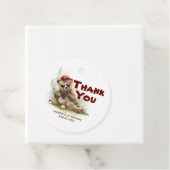 ベアーランバージャックかわいい誕生日ありがとう フェイバータグ (インサイチュ)