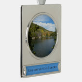 ベアーレイクアットロッキーマウンテン国立公園 シルバープレートバナーオーナメント (右)