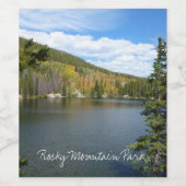 ベアーレイクアットロッキーマウンテン国立公園 ワインラベル (シングルラベル)