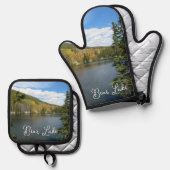 ベアーレイクアットロッキーマウンテン国立公園 鍋つかみ&鍋敷きセット (正面/裏面)