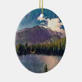 ベアーレイクインロッキーマウンテン国立公園陶磁器 セラミックオーナメント (右)