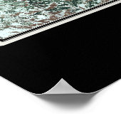 ベアーレイクIdaho – ユタ州宇宙衛星地図 ポスター (角)