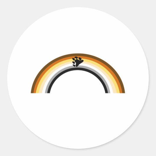 ベアーレインボー ラウンドシール (正面)