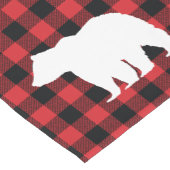 ベアーレッドバッファローチェックパターンテーブルランナー ショートテーブルランナー (コーナー)