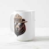 ベアーレンジャーに対抗する コーヒーマグカップ (正面左)