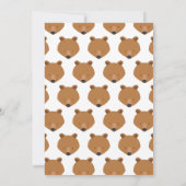 ベアーワンワンワンワンバースデー招待状 招待状 (裏面)