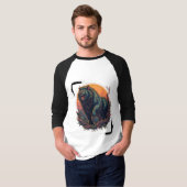「ベアー怒グラフィックTシャツ:エギー・ストレ Tシャツ (正面フル)