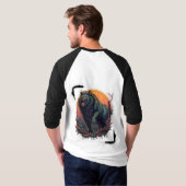 「ベアー怒グラフィックTシャツ:エギー・ストレ Tシャツ (裏面フル)