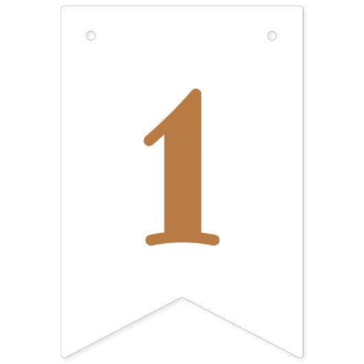 ベアー月数の最初の誕生日 バンティングフラッグ (第3の旗)