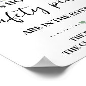 ベアー緑の安全ピンベビーシャワーゲームの数 ポスター (角)