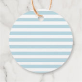 ベアー航海のウォーター色のボート赤ちゃんシャワー フェイバータグ (裏面)