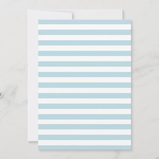 ベアー航海のウォーター色のボート赤ちゃんシャワー 招待状 (裏面)