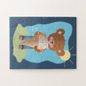 ベアー食べ物ズアイスクリームキッドサマーパズル ジグソーパズル (横)