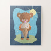 ベアー食べ物ズアイスクリームキッドサマーパズル ジグソーパズル (縦)