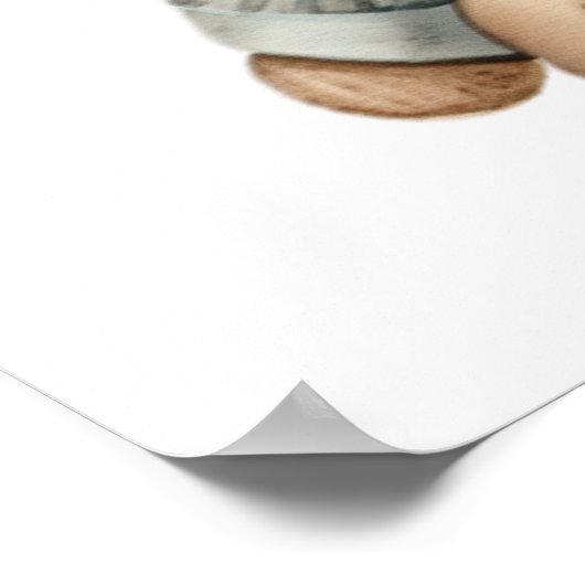 ベアー魅力的ジーン赤ちゃんシャワーポスター ポスター (角)