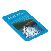 ベアー魚釣りイン川 – アラスカ,スカイウェイ マグネット (右側)