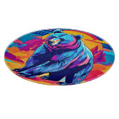 ベアー鮮やかアート カッティングボード (角)