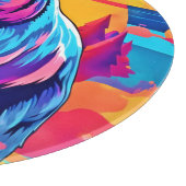 ベアー鮮やかアート カッティングボード (角)