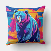 ベアー鮮やかアート クッション (裏面)