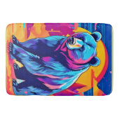 ベアー鮮やかアート バスマット (正面)