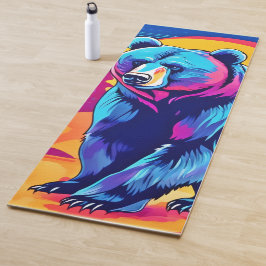 ベアー鮮やかアート ヨガマット