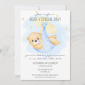 ベアー・イ特別な日のベビーシャワー 招待状 (正面)