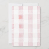 ベアー・イ1歳の誕生日ベアーピンクバルーンガール 招待状 (裏面)