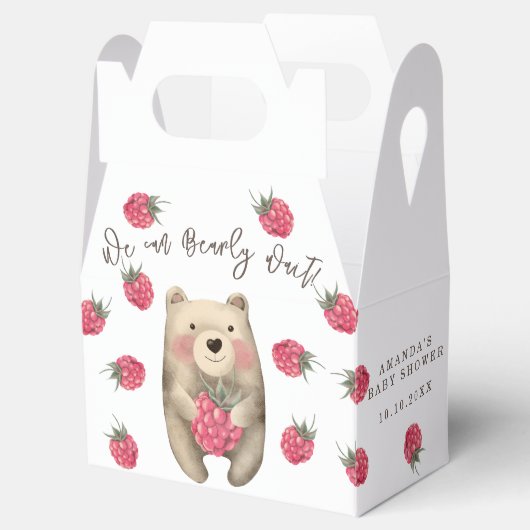 ベアー – 私たちは赤ちゃんシャワーを心待ちできる フェイバーボックス (オープン)