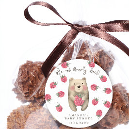 ベアー – 私たちは赤ちゃんシャワーを心待ちできる ラウンドシール