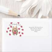 ベアー – 私たちは赤ちゃんシャワーを心待ちできる ラベル (インサイチュ)