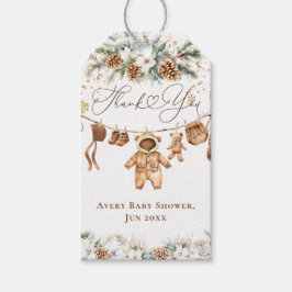 ベアーClothestLineコールド外ベビースシャワー ギフトタグ