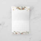 ベアーClothestLineコールド外ベビースシャワー サンキューカード (内部)