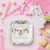 ベアーClothestLineコールド外ベビースシャワー ペーパープレート (パーティー)