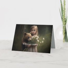 ベアーn女の子のGET WELL CARD カード