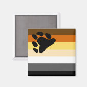 ベア兄弟愛プライド旗 マグネット (正面/裏面)