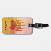 ベア動揺してポー印刷 ラゲッジタグ (正面横)