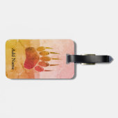 ベア動揺してポー印刷 ラゲッジタグ (裏面横)